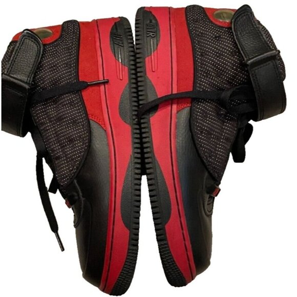 Nike Air Jordan Fusion Bred 375472-061 Black Red Size 6.5 Y Slightly used - Picture 1 of 8